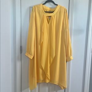 WORN ONCE! Thalia Sodi Yellow Long Sleeve Dress